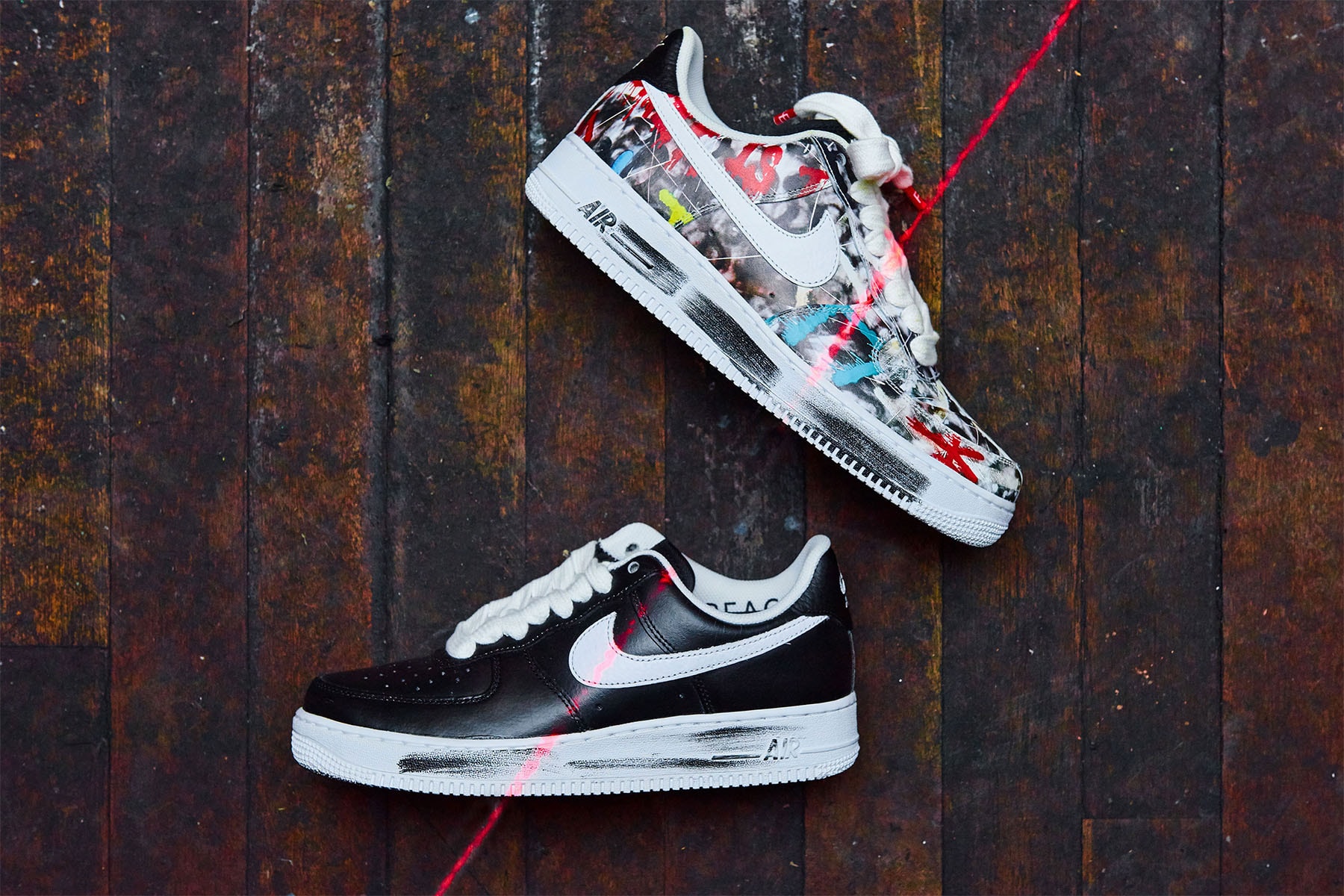 G-Dragon PEACEMINUSONE Nike Air Force 1 Para Noise Look Under Release Info Date Buy