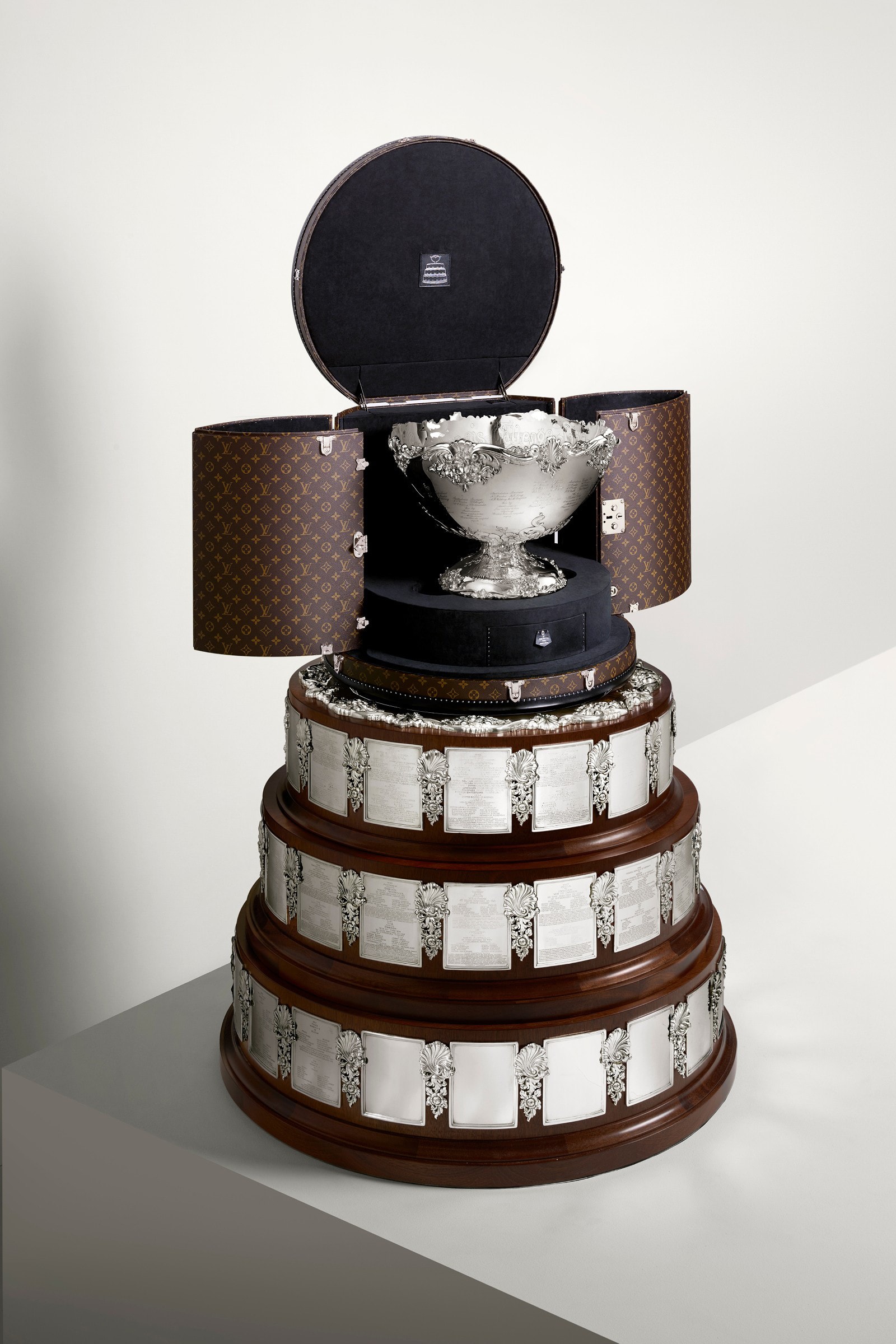 Louis Vuitton Unveils 2019 Davis Cup Trophy Trunk awards tennis sports design fashion collaborations madrid spain world champions 