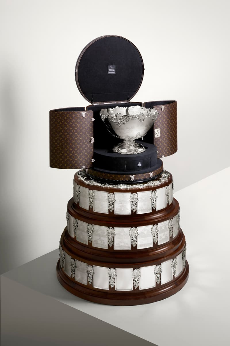 Louis Vuitton Unveils 2019 Davis Cup Trophy Trunk awards tennis sports design fashion collaborations madrid spain world champions