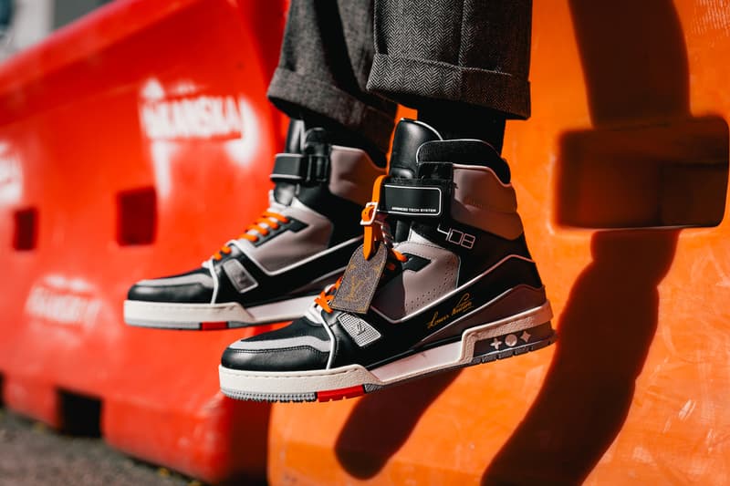 louis vuitton lv 408 trainer hi high virgil abloh new york chicago exclusive release date info photos price