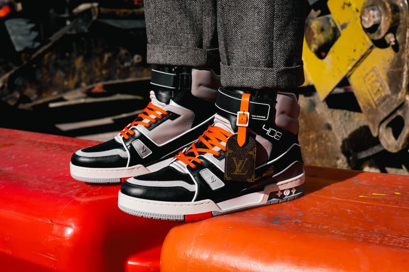 louis vuitton lv 408 trainer hi high virgil abloh new york chicago exclusive release date info photos price