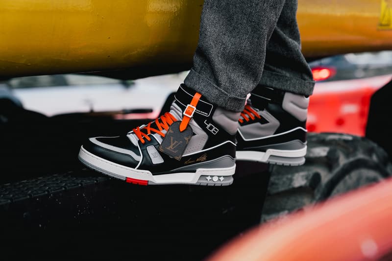 louis vuitton lv 408 trainer hi high virgil abloh new york chicago exclusive release date info photos price