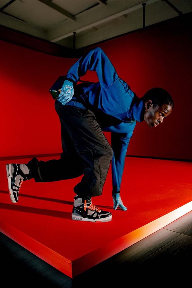Louis Vuitton LV 408 Trainer "Paris" Release Date Closer Look Official Imagery Virgil Abloh Designed Sneakers Shoes High Top Footwear Nine City Exclusives