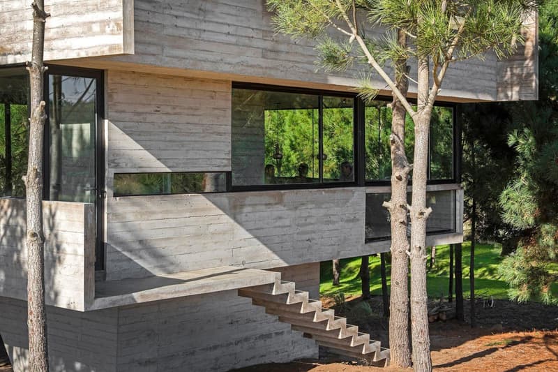 Luciano Kruk House in the Trees Info CASA EN LOS ÁRBOLES architecture minimal minimalist homes houses concrete brutalist Buenos Aires