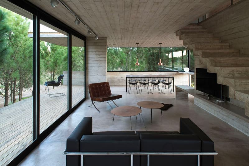 Luciano Kruk House in the Trees Info CASA EN LOS ÁRBOLES architecture minimal minimalist homes houses concrete brutalist Buenos Aires