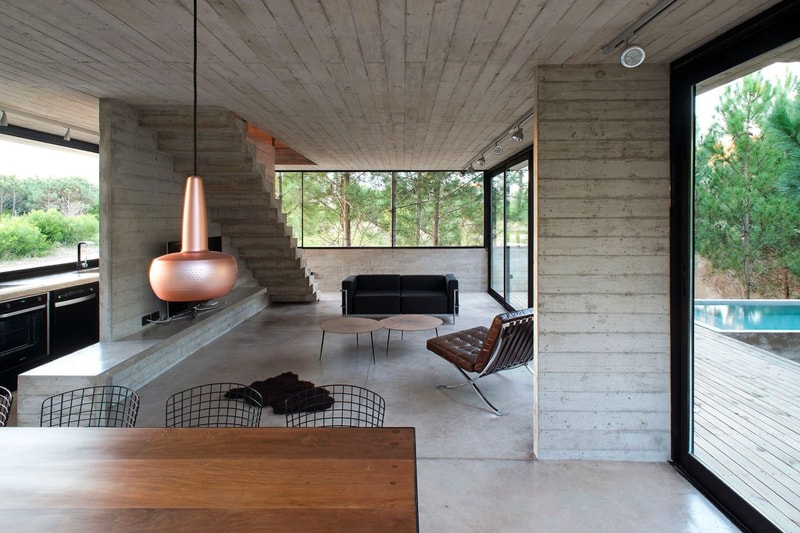 Luciano Kruk House in the Trees Info  CASA EN LOS ÁRBOLES architecture minimal minimalist homes houses concrete brutalist  Buenos Aires
