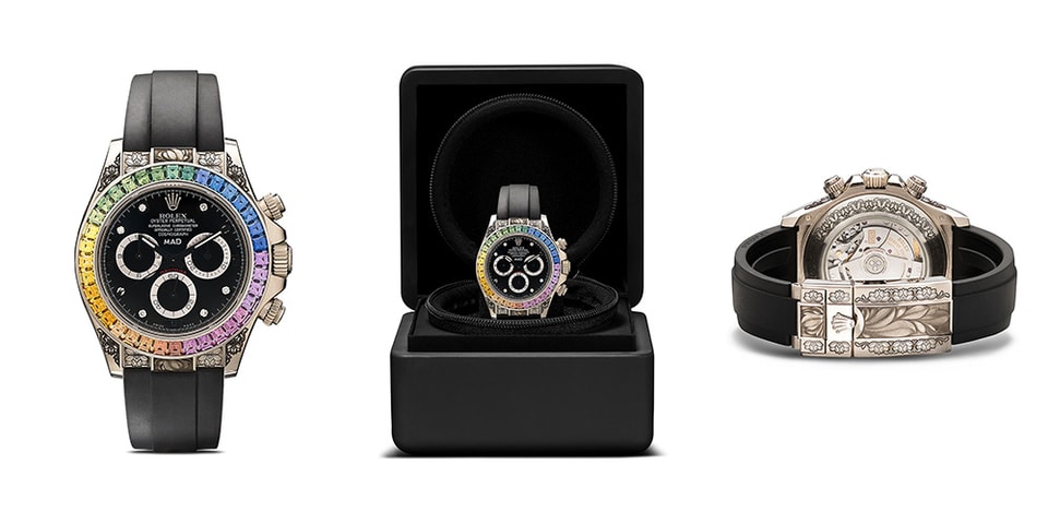 Mad Paris Rolex Daytona Rainbow Sapphire Watch Hypebeast