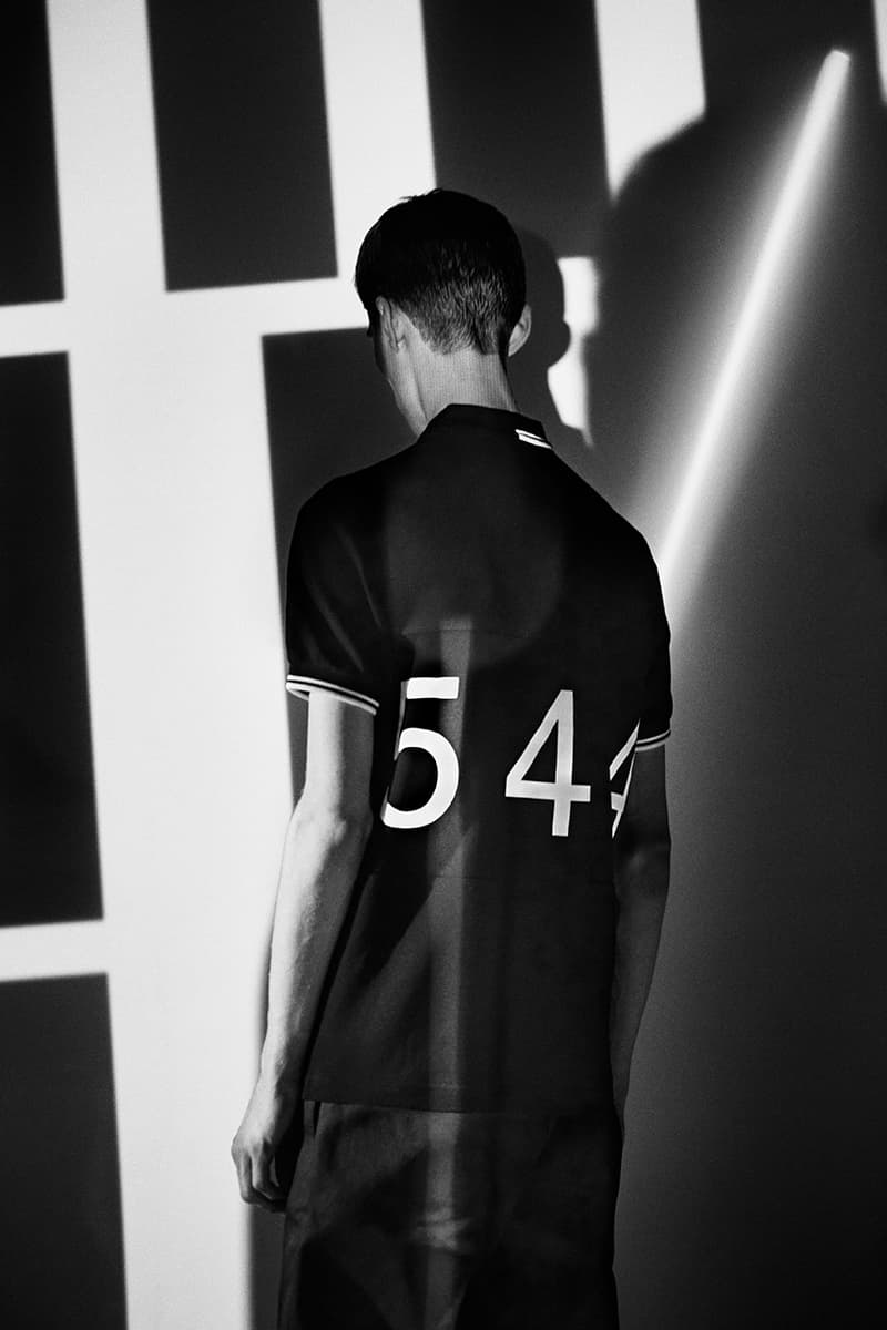 Made Thought x Fred Perry 5-4-4-Inspired Capsule Collection Football History Heritage Classic Design Polo Shirt Formation Graphic London Creative Studio Twin Tipping