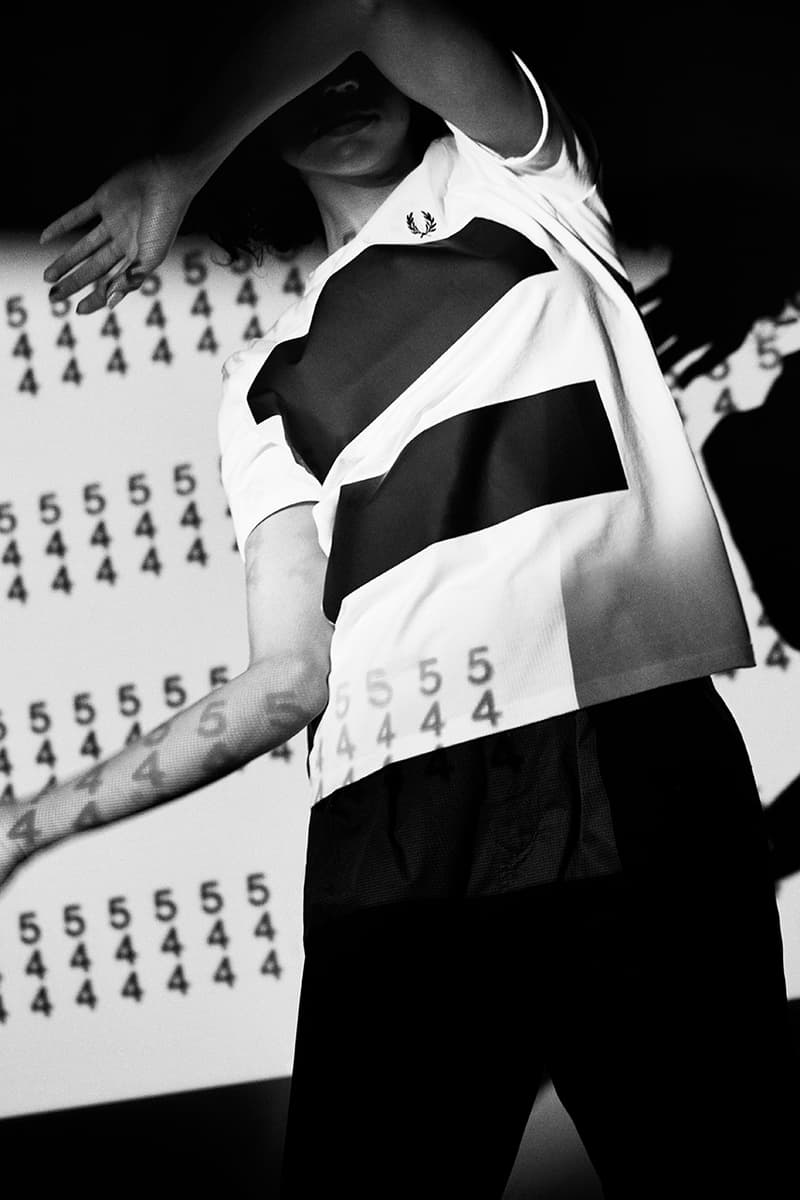 Made Thought x Fred Perry 5-4-4-Inspired Capsule Collection Football History Heritage Classic Design Polo Shirt Formation Graphic London Creative Studio Twin Tipping