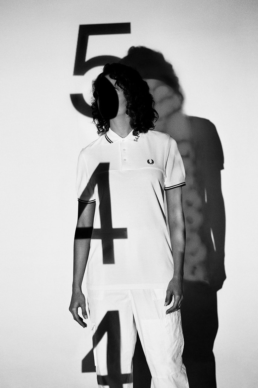Made Thought x Fred Perry 5-4-4-Inspired Capsule Collection Football History Heritage Classic Design Polo Shirt Formation Graphic London Creative Studio Twin Tipping