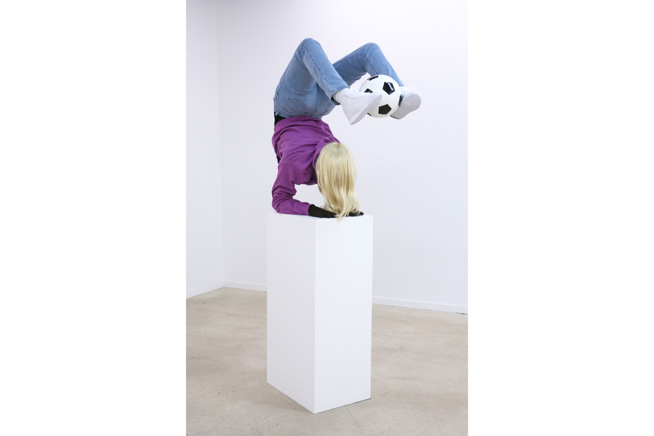 Mark Jenkins "From From Here to Nowhere" Exhibit Fabien Castanier Gallery Miami Sculptures Figures Hooded 