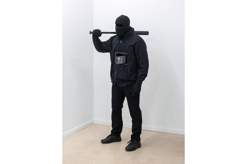 Mark Jenkins "From From Here to Nowhere" Exhibit Fabien Castanier Gallery Miami Sculptures Figures Hooded