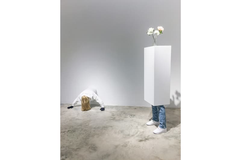 Mark Jenkins "From From Here to Nowhere" Exhibit Fabien Castanier Gallery Miami Sculptures Figures Hooded 