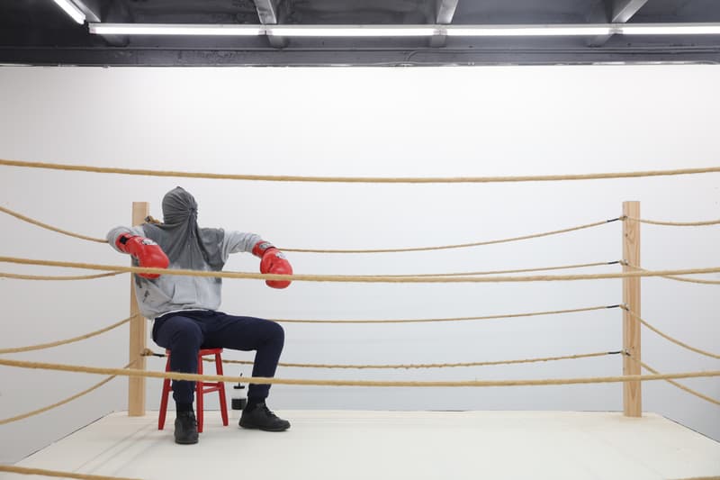 Mark Jenkins "From From Here to Nowhere" Exhibit Fabien Castanier Gallery Miami Sculptures Figures Hooded