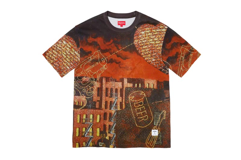 Martin Wong x Supreme FW19 Collection New York Artists Barry Blinderman Miguel Piñero Daze Paintings hoodies shirts rayon 