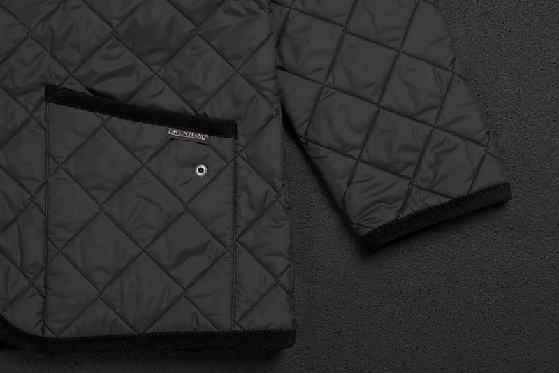 mastermind WOLRD x Lavenham Denham Jacket Release Information Collaboration Outerwear Fall Winter 2019 FW19 First Look Black Tartan Lining Skull and Cross Bones Emblem Metal Motif Japan British