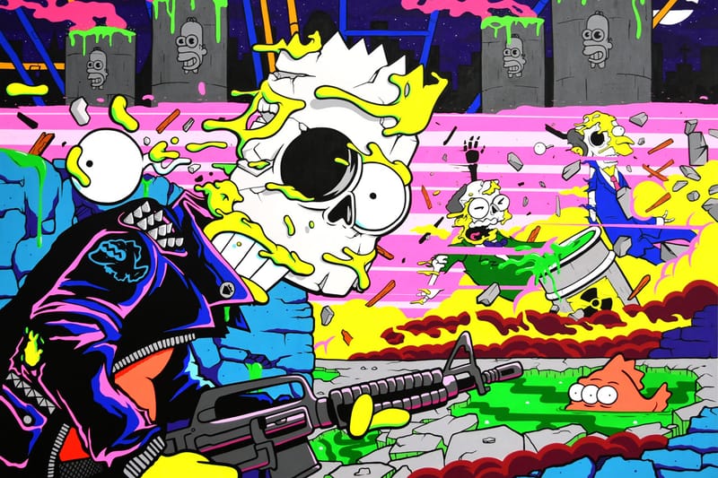 Matt Gondek Brings Action-Packed Paintings to LA's Avenue des Arts