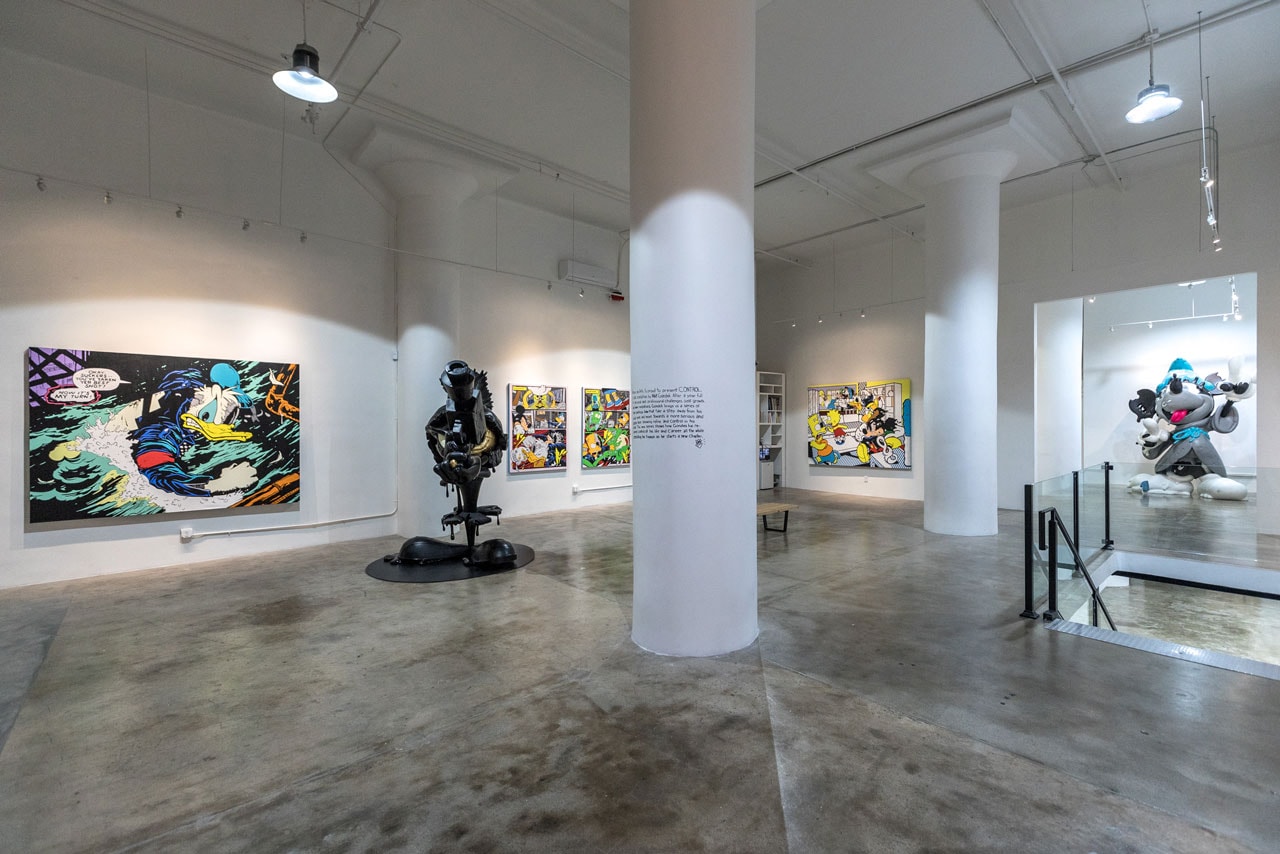 matt gondek control solo exhibition avenue des arts paintings sculptures artworks editions collectibles prints