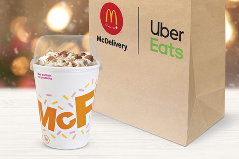 McDonald's Snickerdoodle McFlurry seven years 2012 Holiday Mint McFlurry Seasonal offerings dessert cinnamon cookie crumble treat christmas uber ubereats Linda VanGosen fast food mcdelivery