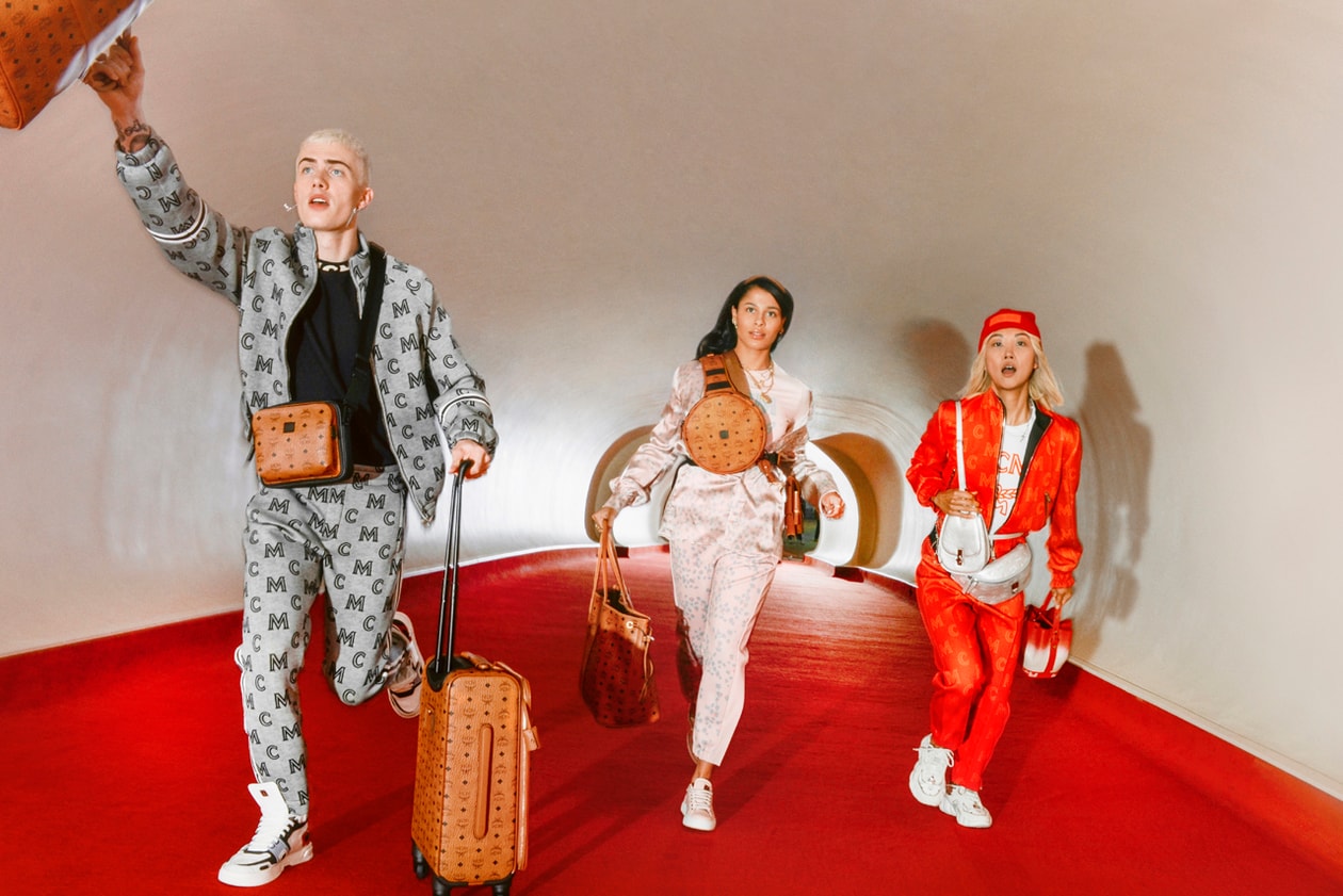 MCM Spring/Summer 2020 Collection Festive Campaign imagery lookbook fw19 leather goods accessories handbags clothing apparel