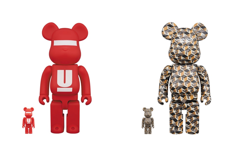 Medicom 400% + 100% Bearbrick ~ Undercover Jun Takahashi Be@rbrick Fxck  Version