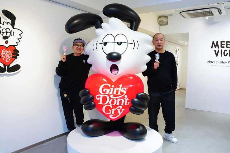MEET VICK Verdy First Art Exhibition AllRightsReserved girls dont cry waste youth wood sculpture cut outs