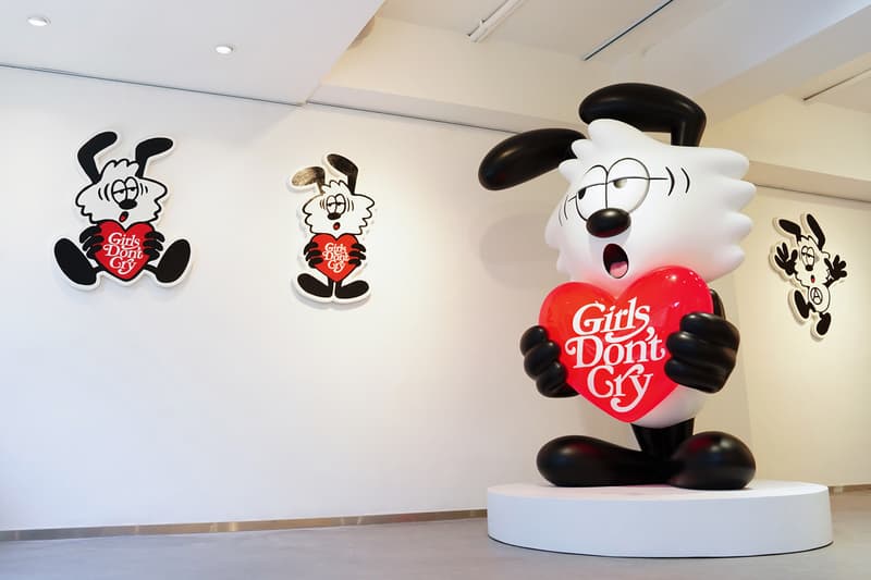 MEET VICK Verdy First Art Exhibition AllRightsReserved girls dont cry waste youth wood sculpture cut outs