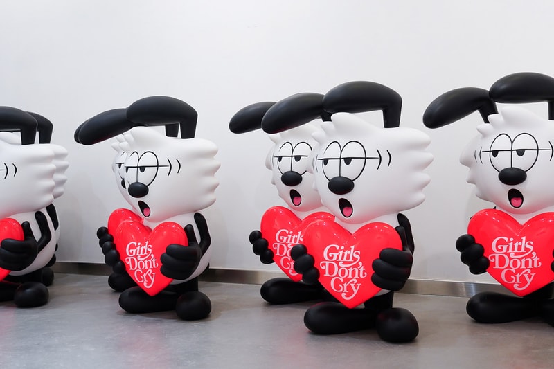 MEET VICK Verdy First Art Exhibition AllRightsReserved girls dont cry waste youth wood sculpture cut outs