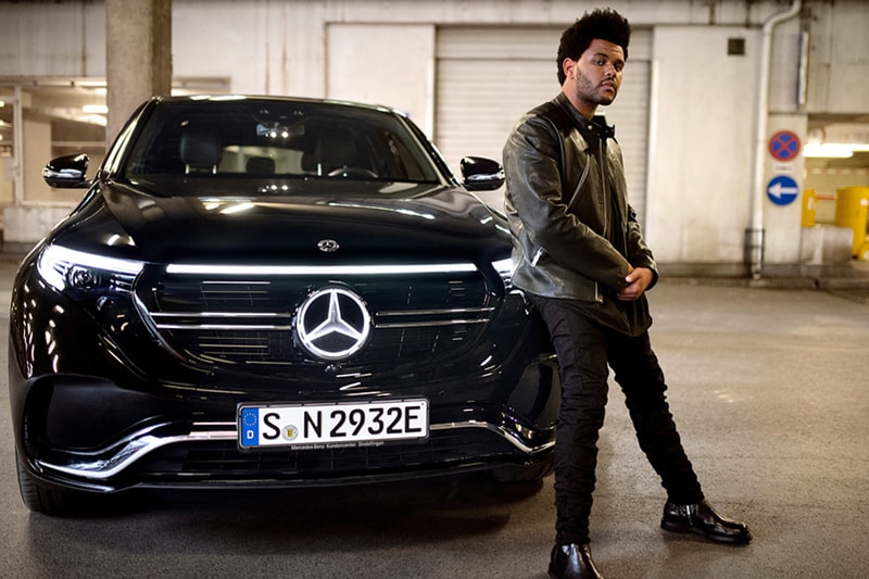The Weeknd Mercedes-Benz EQC Campaign Announcement abel Toronto R&B singer Benz Electric vehicles music Blinding Lights EVs Advertising Media TV Ads 