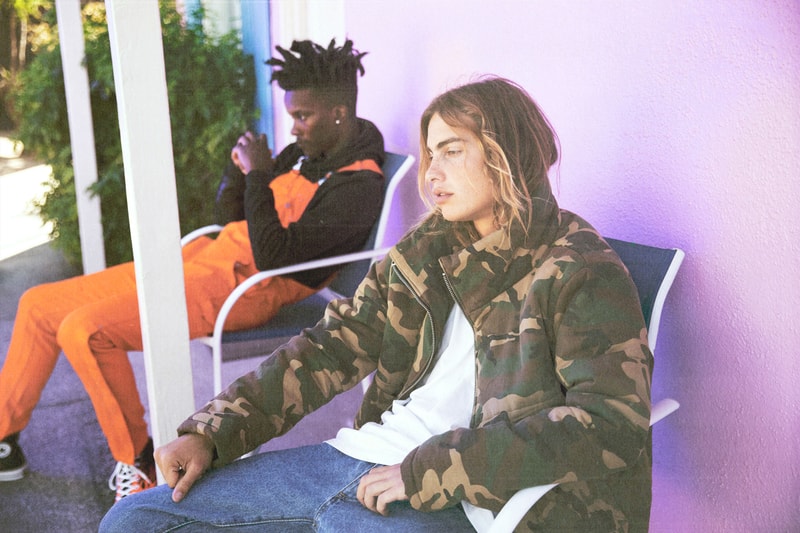 MNML FW19 Collection Launches Affordable Winter-Wear Los Angeles Denim vintage washed tees sweatshirts new puffer jackets workwear-inspired pieces flannels Field Jacket oversized Tech Sherpa Jacket Cropped Puffer Jacket Camo and Black Flannel Sherpa Skinny Stretch Denim fit X Denim Vintage and Tech Cargo pants Snap Western pants Snap II Cargo pants Snap Denim