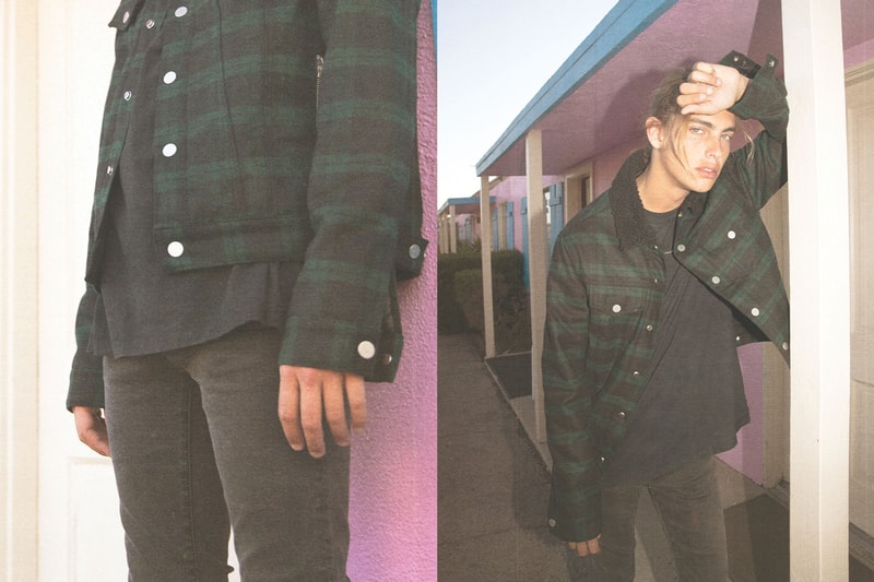 MNML FW19 Collection Launches Affordable Winter-Wear Los Angeles Denim vintage washed tees sweatshirts new puffer jackets workwear-inspired pieces flannels Field Jacket oversized Tech Sherpa Jacket Cropped Puffer Jacket Camo and Black Flannel Sherpa Skinny Stretch Denim fit X Denim Vintage and Tech Cargo pants Snap Western pants Snap II Cargo pants Snap Denim