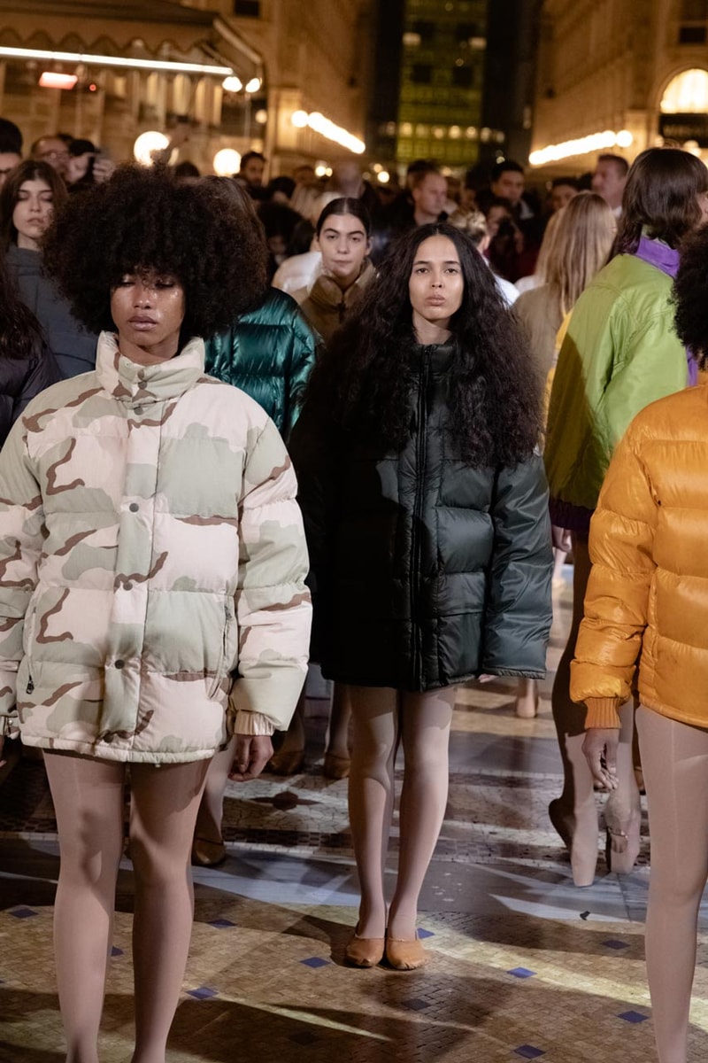 moncler genius vanessa beecroft milan galleria vittoria emmanuelle Galleria Vittorio Emanuele kanye west francesco ragazzi 