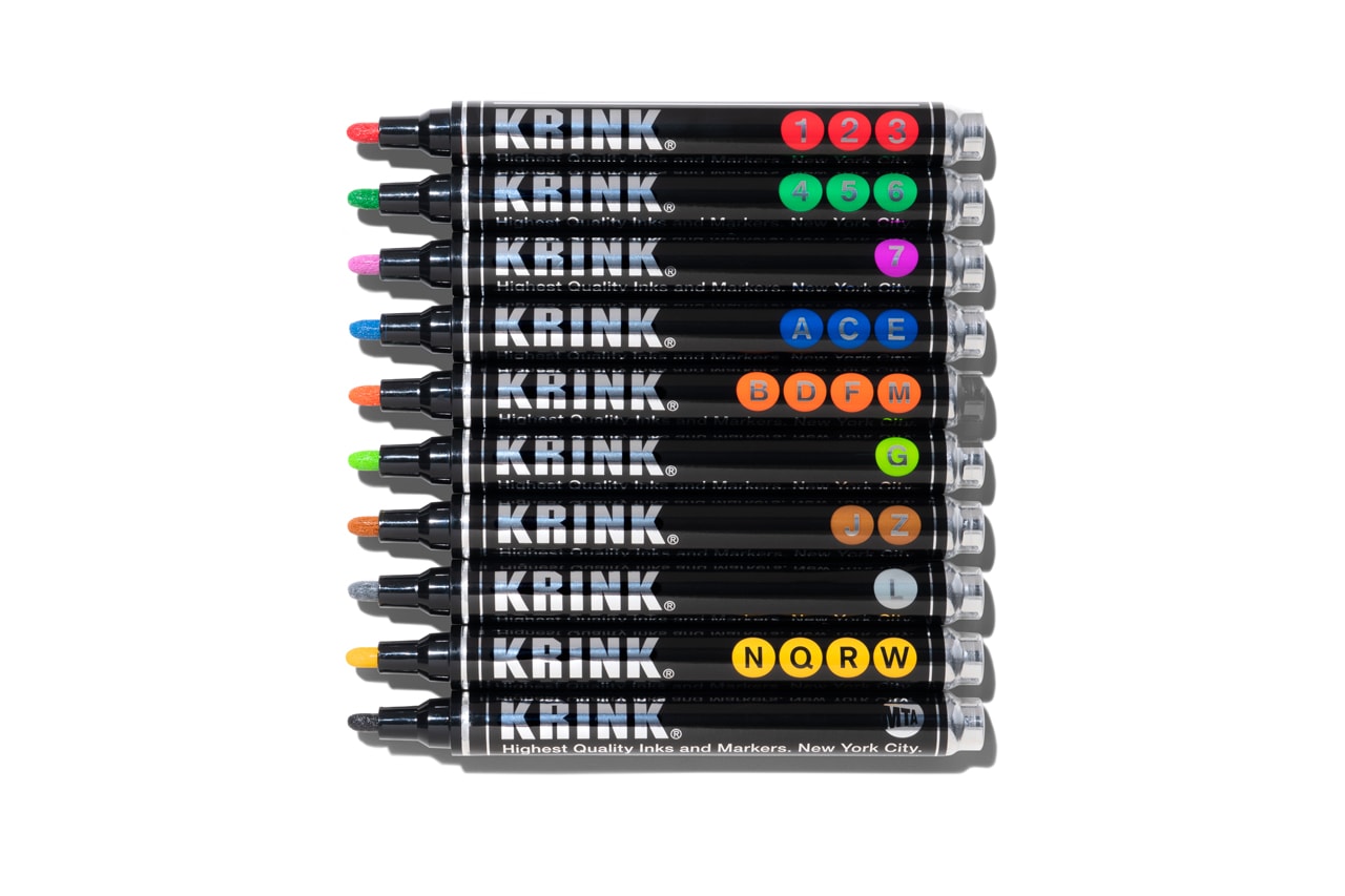 KRINK K-42 x MTA Special Box Set of 10 Subway Color Paint Markers, New in  Box