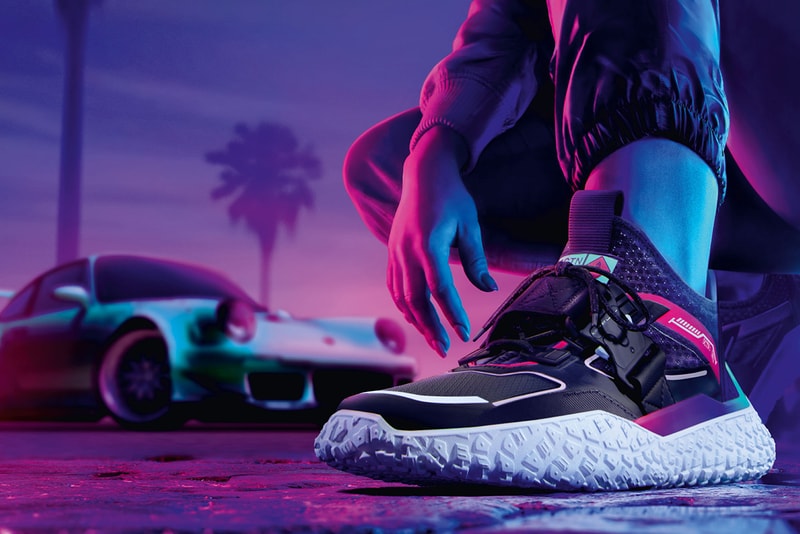 'Need for Speed Heat' x PUMA Hi OCTN First Look Sneaker Release Information Cop Drop Exclusive Gaming Virtual Reality Real Life Neoprene Metal Buckle Tire Tread Sole Unit 