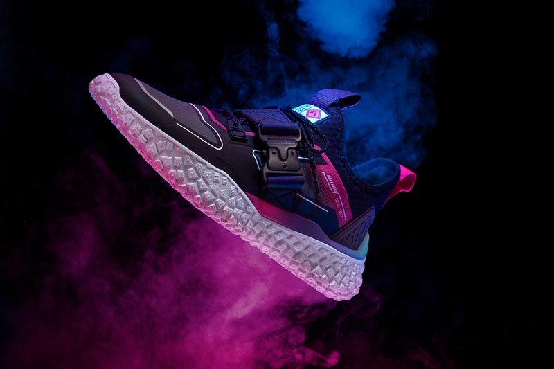 'Need for Speed Heat' x PUMA Hi OCTN First Look Sneaker Release Information Cop Drop Exclusive Gaming Virtual Reality Real Life Neoprene Metal Buckle Tire Tread Sole Unit 