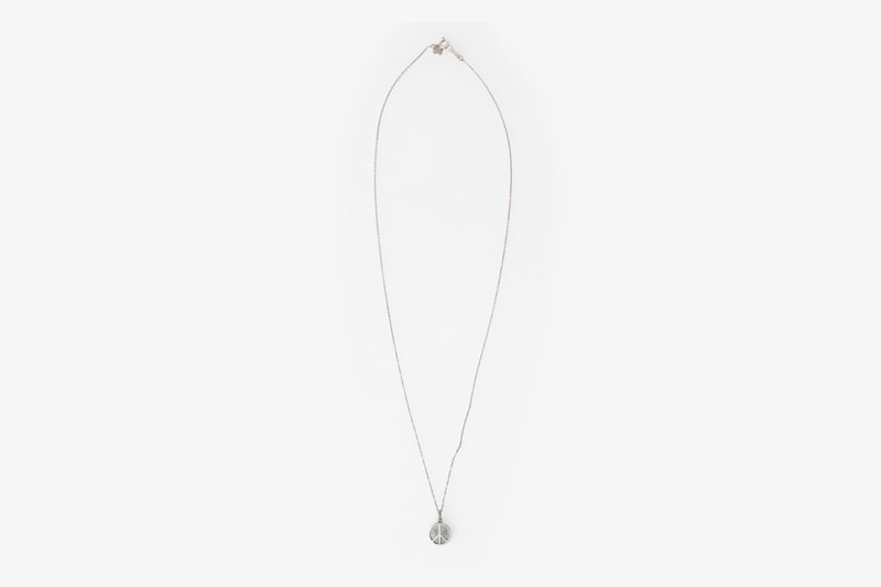 NEEDLES Fall Winter 2019 Jewelry nepenthes necklaces rings peace sign butterfly steve mcqueen gold silver 18k karat plated chains smiley face pendant engraved keizo shimizu