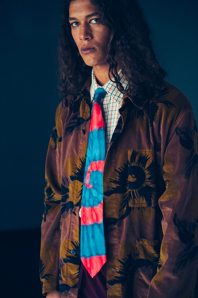 Noma t.d. x NEEDLES Fall Winter 2019 Scarves ties accessories headwear neck silk nepenthes keizo shimizu babushka colorful ties paisley bandana paisley americana Japanese