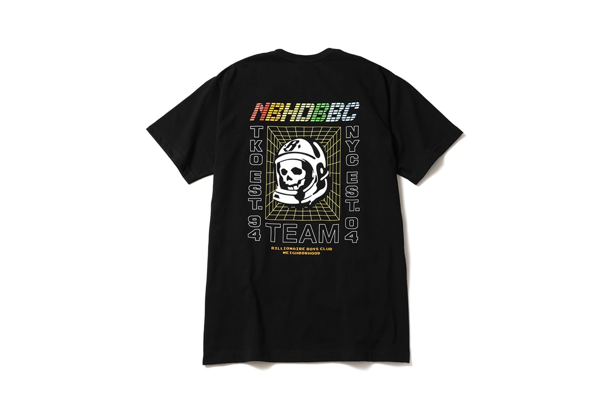 NEIGHBORHOOD x Billionaire Boys Club London Capsule Collection Collaboration Tokyo Store New York Pharrell Williams Japanese Streetwear Varsity Jackets Hoodie T-Shirt Release Information First Look Lookbook Fall Winter 2019 FW19