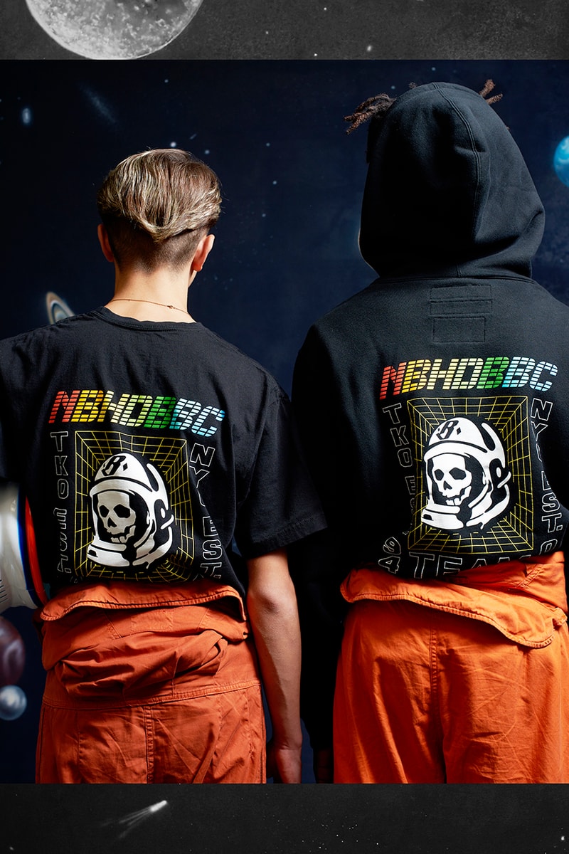 NEIGHBORHOOD x Billionaire Boys Club London Capsule Collection Collaboration Tokyo Store New York Pharrell Williams Japanese Streetwear Varsity Jackets Hoodie T-Shirt Release Information First Look Lookbook Fall Winter 2019 FW19