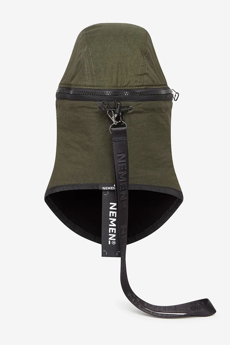 NemeN Olive Modular Cap Release  mask nylon caps accessories tech military style techwear modular style headwear hypebeast 