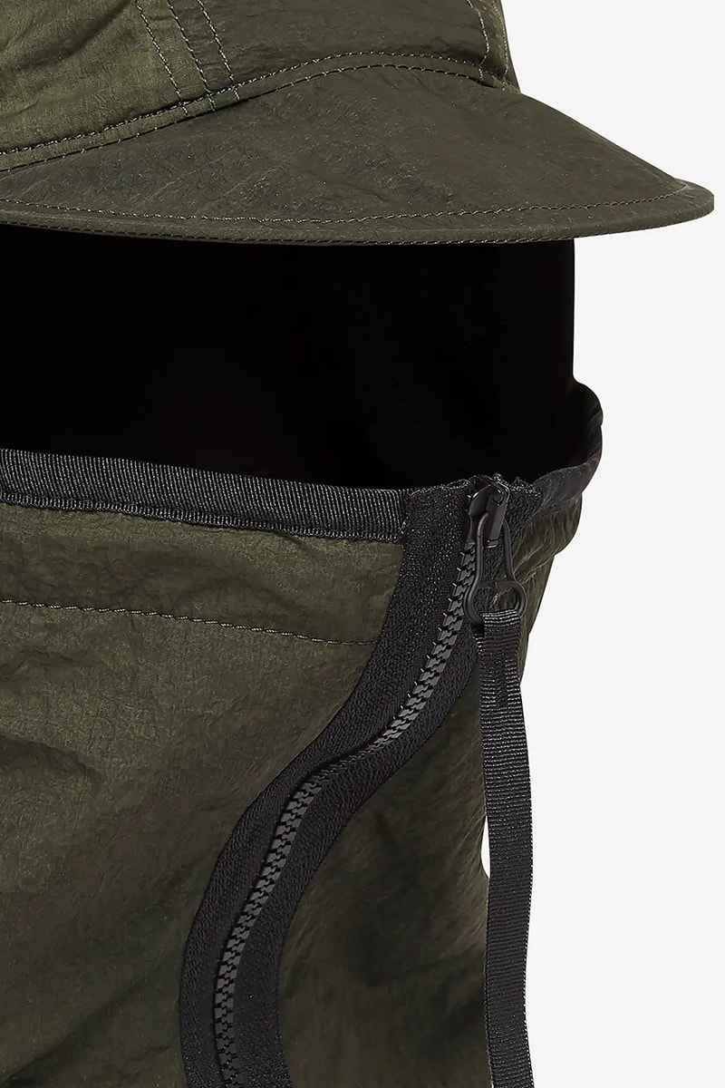 NemeN Olive Modular Cap Release  mask nylon caps accessories tech military style techwear modular style headwear hypebeast 