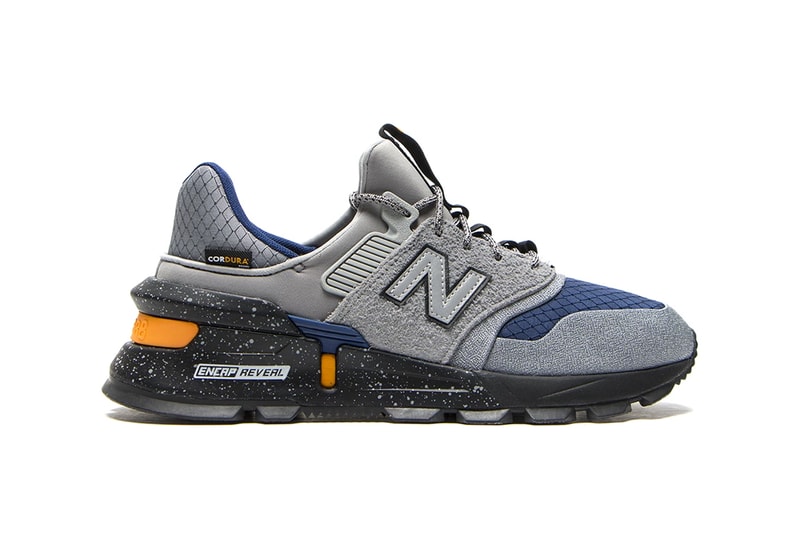 New Balance MS997SC "Sport Steel/Techtonic Blue" blue grey cordura ENCAP REVEAL ABZORB n logo hi tech suede footwear sneakers shoes runners trainers