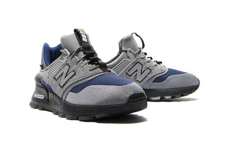 New Balance MS997SC "Sport Steel/Techtonic Blue" blue grey cordura ENCAP REVEAL ABZORB n logo hi tech suede footwear sneakers shoes runners trainers