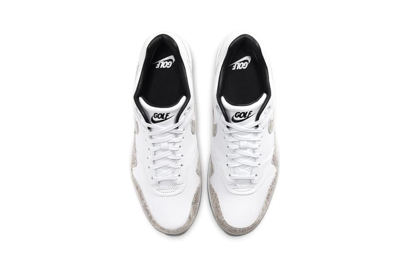 Nike Air Max 1 G NRG Snakeskin "White/Atmosphere Grey" First Look Icy Grey Outsole Swoosh Clear Bubble Integrated Traction Pattern Cop Online Release Date Information