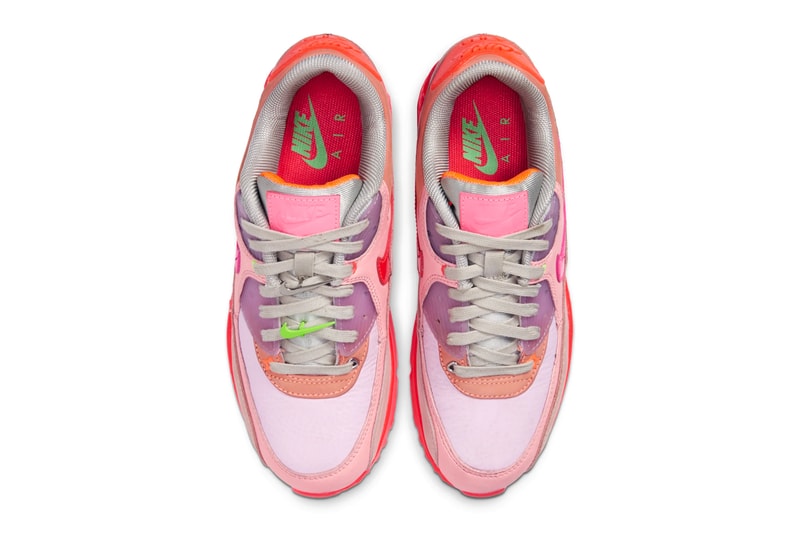 Nike Air Max 90 PRM Platinum Crimson Bright Purple Release Info Date Buy