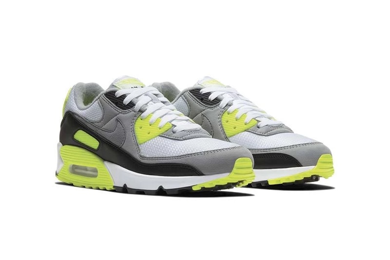 nike air max 90 white particle grey volt black og CD0881 103 30th anniversary release date info photos price