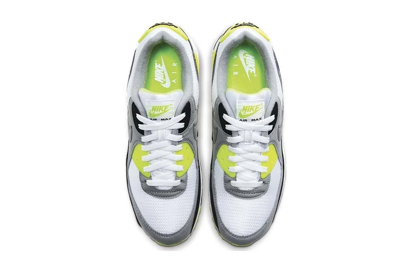 nike air max 90 white particle grey volt black og CD0881 103 30th anniversary release date info photos price