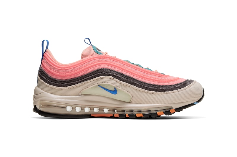 nike air max 97 98 corduroy CQ7512 046 462 desert sand light blue CQ7513 044 814 thunder grey amber rise release date info photos price