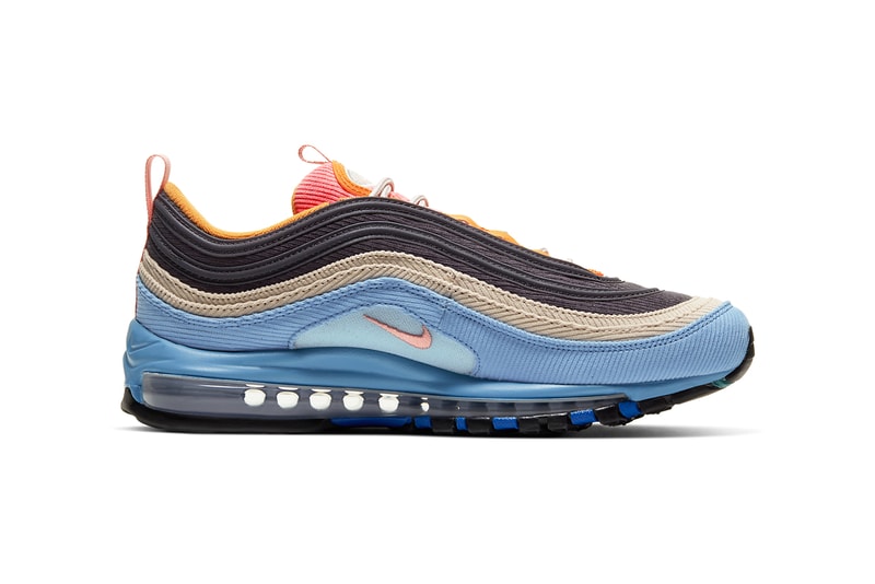nike air max 97 98 corduroy CQ7512 046 462 desert sand light blue CQ7513 044 814 thunder grey amber rise release date info photos price