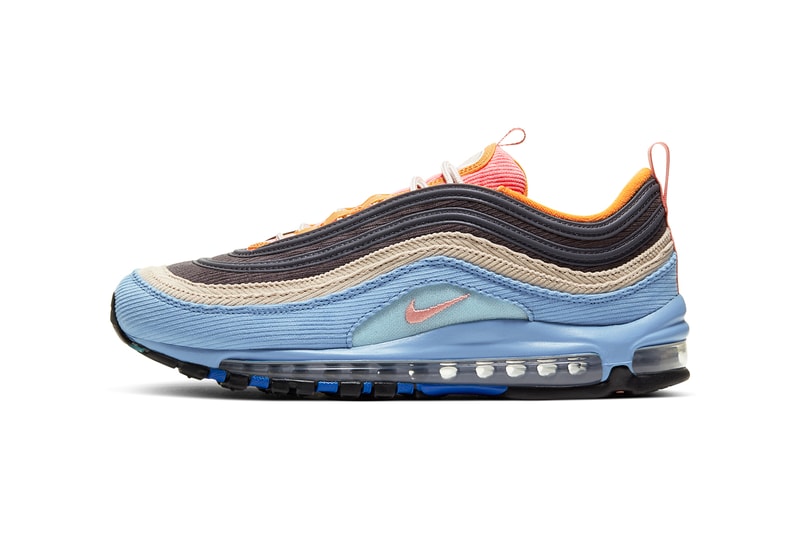nike air max 97 98 corduroy CQ7512 046 462 desert sand light blue CQ7513 044 814 thunder grey amber rise release date info photos price